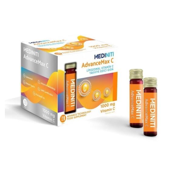 Advancemax C Lipozomal Vitamin C 10 ml 20 Şişe - MEDINITI