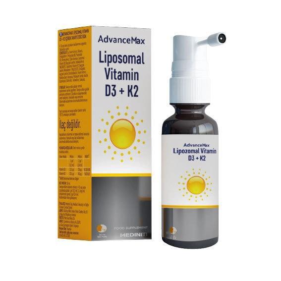 Advancemax Lipozomal D3K2 Sprey 30 ml - MEDINITI