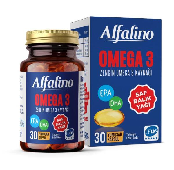 Alfalino Omega 3 Balık Yağı 30 Kapsül - EDİS PHARMA
