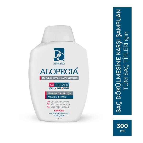 Alopecia Procapil Ve Igf Içerikli Saç Dökülmesine Karşı Şampuan 300 Ml - DERMO CLEAN