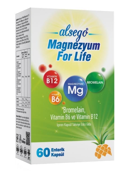 Alsego Magnezyum For Life 60 Kapsül - ALSEGO