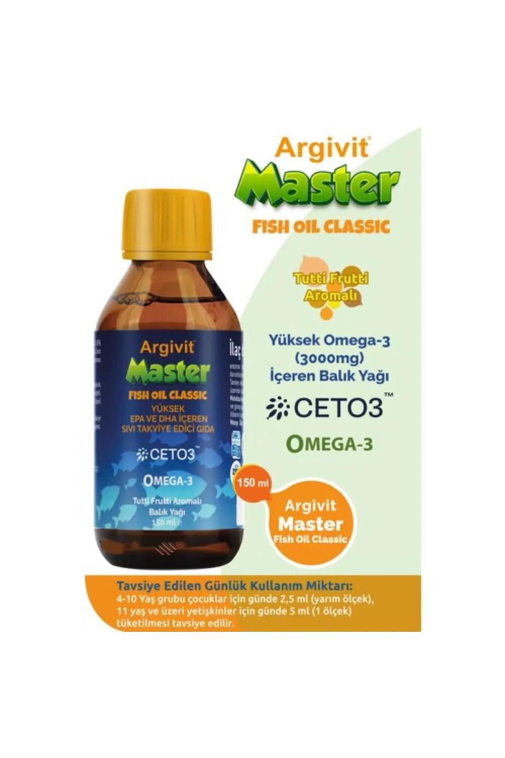 Argivit Master Fish Oil Classic Balık Yağı 150 ml - 2