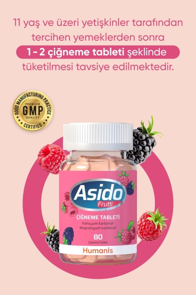 Asido Frutti 80 Çiğneme Tableti - 2
