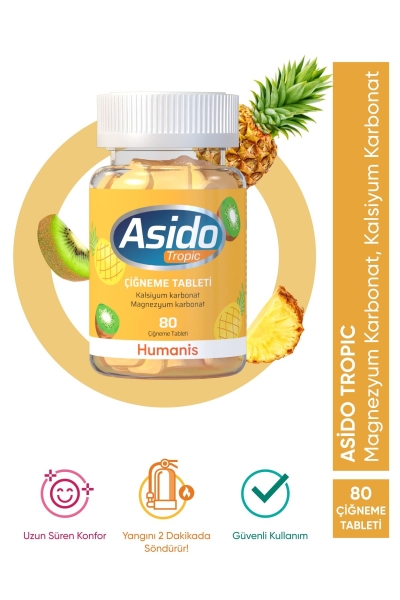 Asido Tropik 80 Çiğneme Tableti - 1