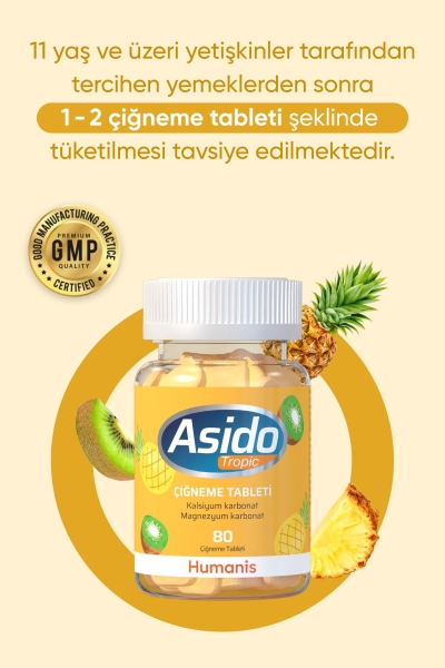 Asido Tropik 80 Çiğneme Tableti - 2