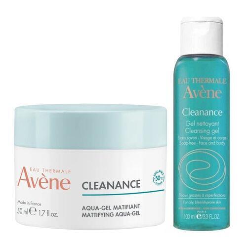 Avene Cleanance Mattifying Aqua Gel 50 ML + Cleanance Cleansing Gel 100 ML - AVENE