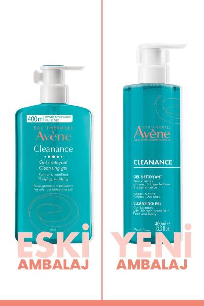 Avene Cleanance Yağlı ve Akneye Eğilimli Ciltler için Matlaştırıcı Temizleme Jeli 400 ml - 2