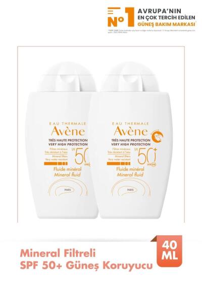 Avene Fluide Mineral Filtreli SPF 50+ Güneş Koruyucu 40 ml (2 Adet) - AVENE