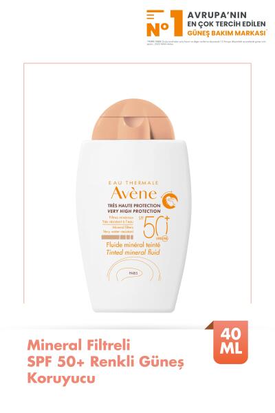 Avene Fluide Mineral Teinte Spf 50+ 40 ml Renkli Güneş Kremi - AVENE