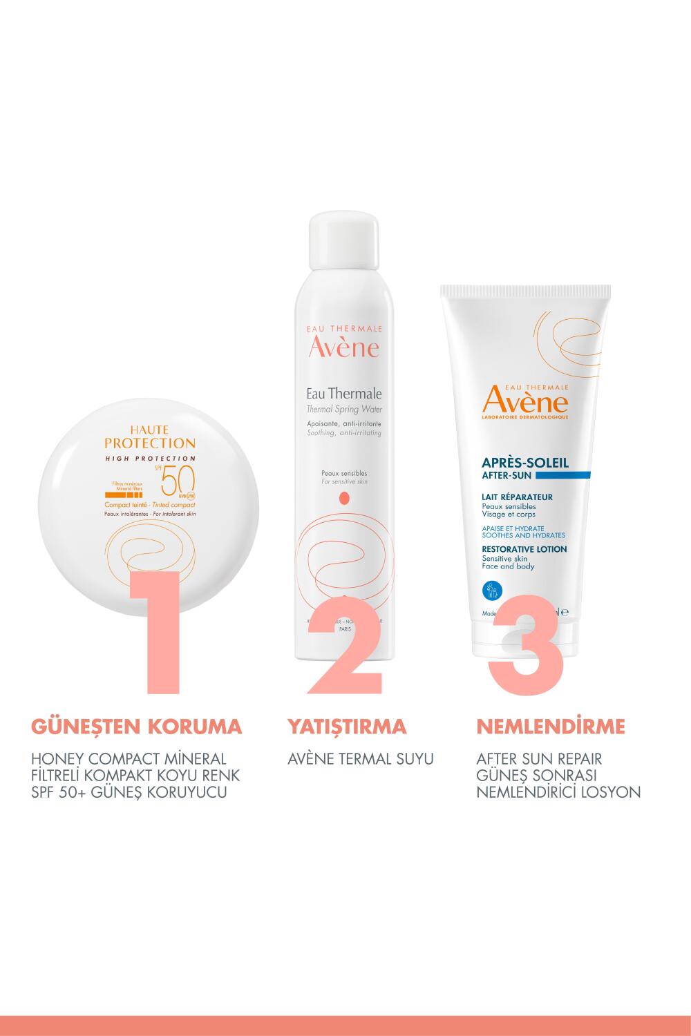Avene Compact Dore Mineral Filtreli Kompakt Renkli SPF 50 + Güneş Koruyucu 10 gr - 6