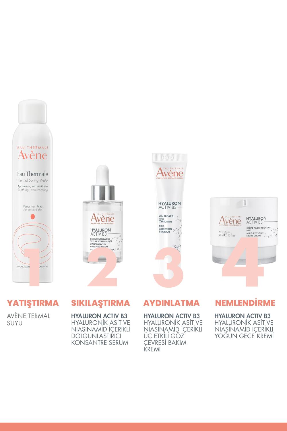 Avene Hyaluronik Asit ve Niasinamid İçerikli Yoğun Gece Kremi 40 ml - 6