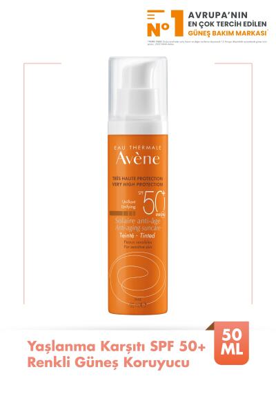 Avene Yaşlanma Karşıtı SPF 50+ Renkli Güneş Koruyucu 50 ml - AVENE