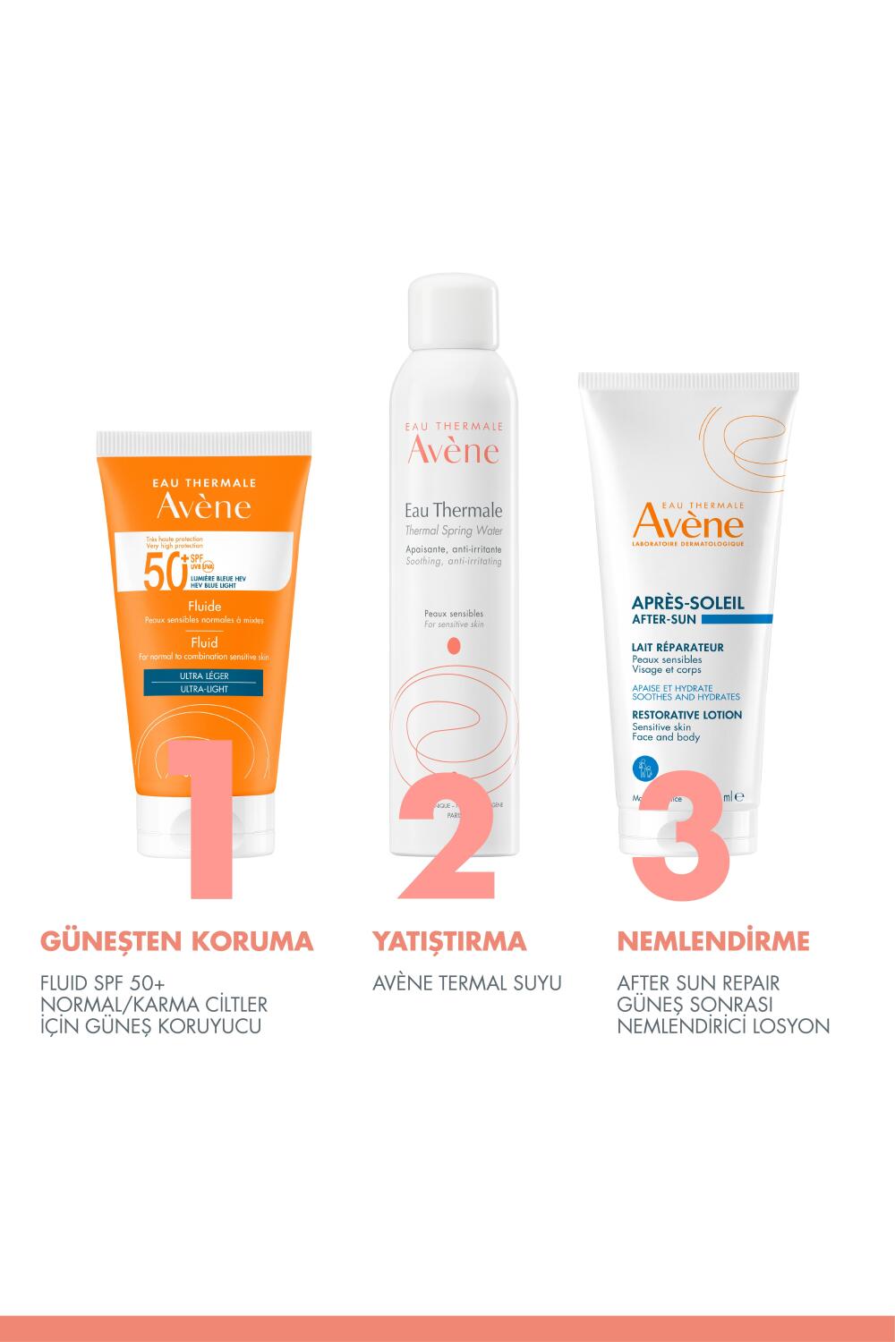 Avene Fluide SPF 50+ Normal/ Karma Ciltler için Güneş Koruyucu 50 ml - 6