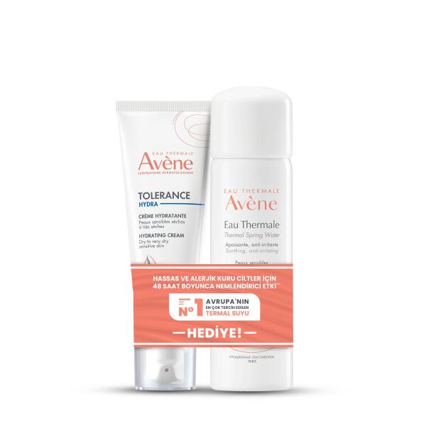 Avene Tolerance Hydra-10 Hydrating Cream 40 ML + Termal Su 50 ML Hediyeli - AVENE