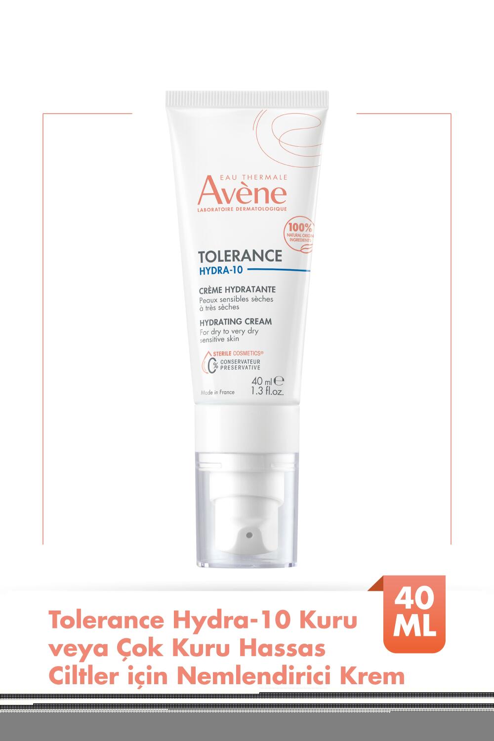 Avene Tolerance Hydra-10 Kuru veya Çok Kuru Hassas Citler için Nemlendirici Krem 40 ml - 1