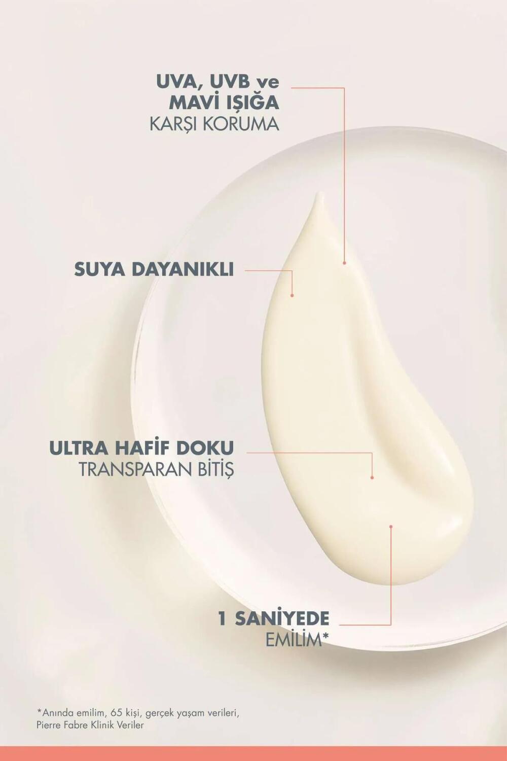 Avene Ultra Fluid Invisible SPF50 Normal ve Karma Ciltler İçin Çok Yüksek Korumalı Güneş Kremi - 3