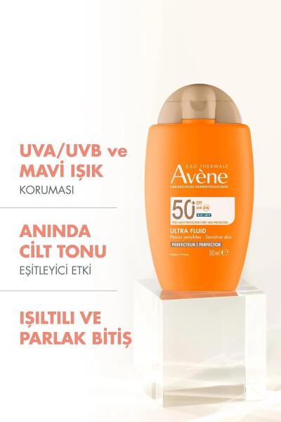 Avene Ultra Fluid Perfector SPF50+ Cilt Tonuna Uyumlu, Eşitleyici Çok Yüksek Korumalı Güneş Kremi - 2