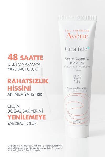 Avene Cicalfate+ Yıpranmış Hassas Ciltlerin Yatışmasına ve Onarılmasına Yardımcı Bakım Kremi 100 ml - 2