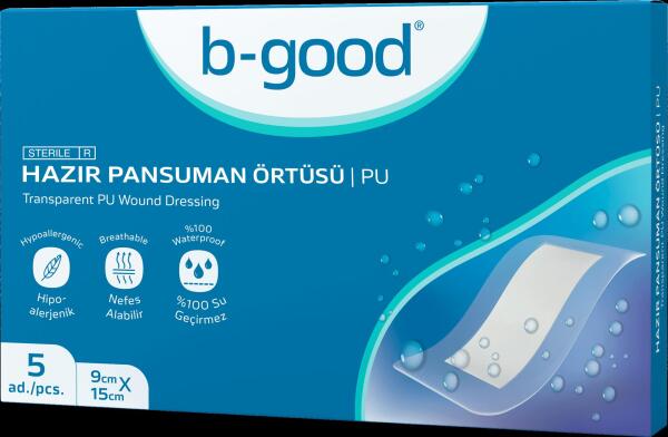 B-Good Şeffaf Hazır Pansuman Örtü 9cm x 15cm 5li - B-GOOD