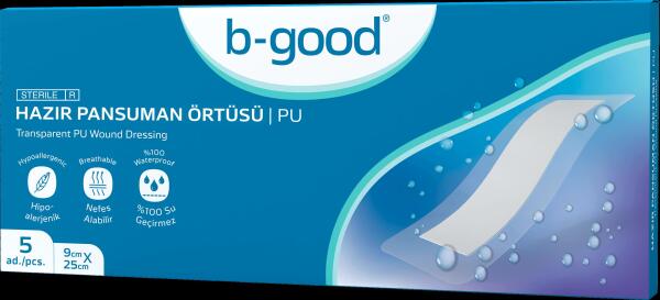 B-Good Şeffaf Hazır Pansuman Örtü 9cm x 25cm 5li - B-GOOD