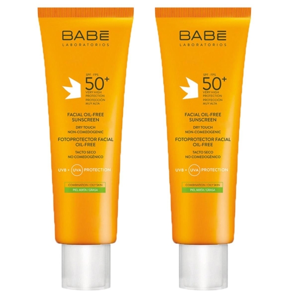 Babe Spf50 Yüz Için Yağsız Güneş Kremi 50 ml X 2 ADET - BABE