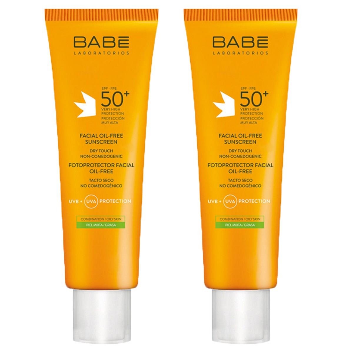 Babe Spf50 Yüz Için Yağsız Güneş Kremi 50 ml X 2 ADET - 1