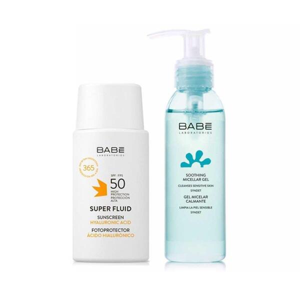 Babe Sun SPF 50 Super Fluid Güneş Koruyucu 50 ml + Micellar Gel 90 Ml Hediyeli - BABE