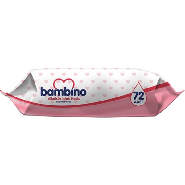Bambino Islak Havlu 72'li Pembe - BAMBİNO