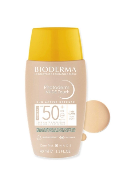 Bioderma Photoderm Nude Touch Very Light Spf 50+ 40 ml Renkli Güneş Koruyucu - BIODERMA
