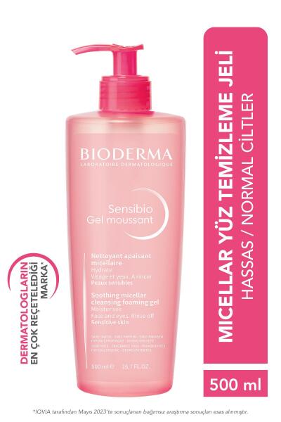Bioderma Sensibio Foaming Cilt Temizleme Jeli 500 ml - BIODERMA