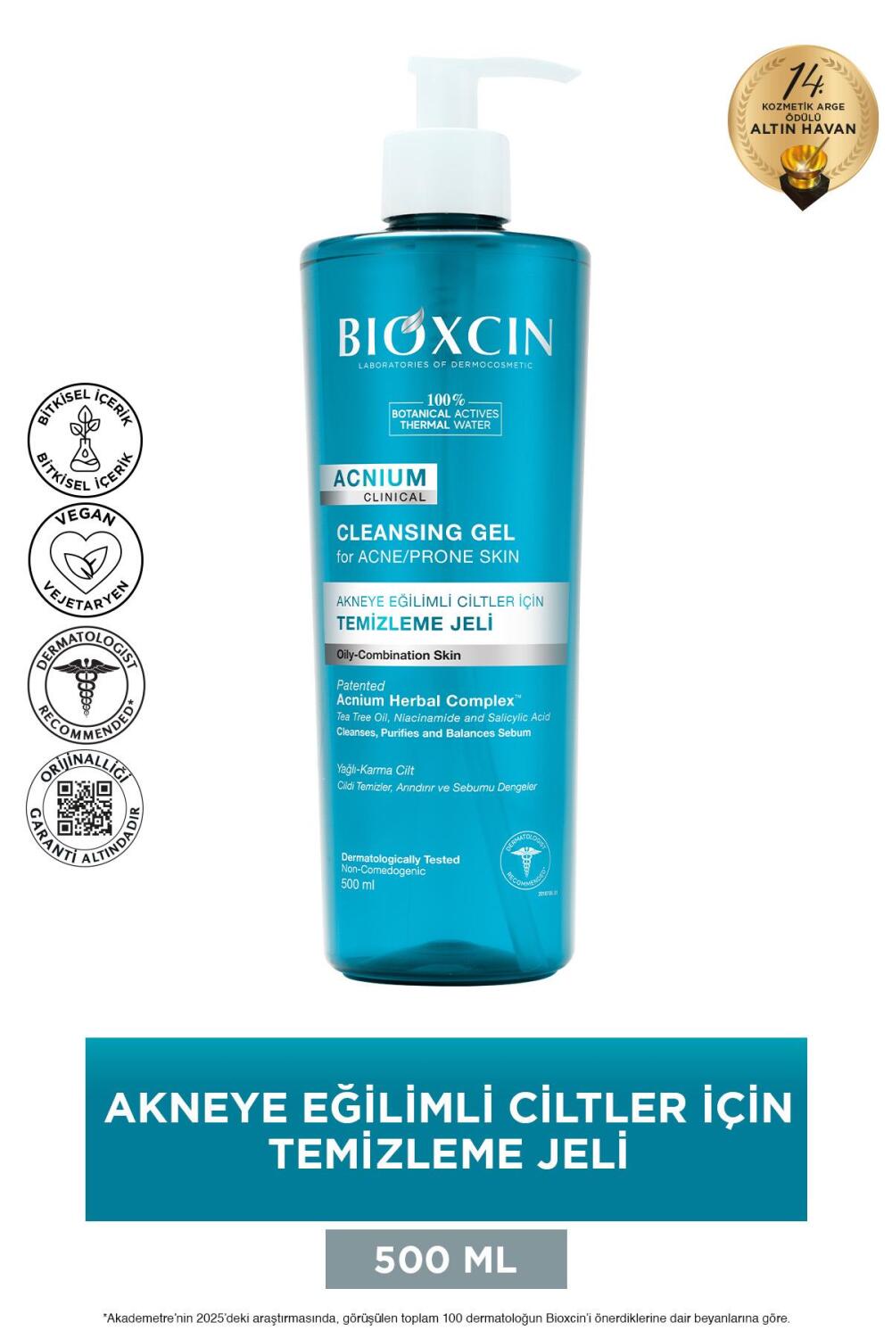 Bioxcin Acnium Sebum Dengeleyici Yüz Yıkama Jeli 500 ML - 2