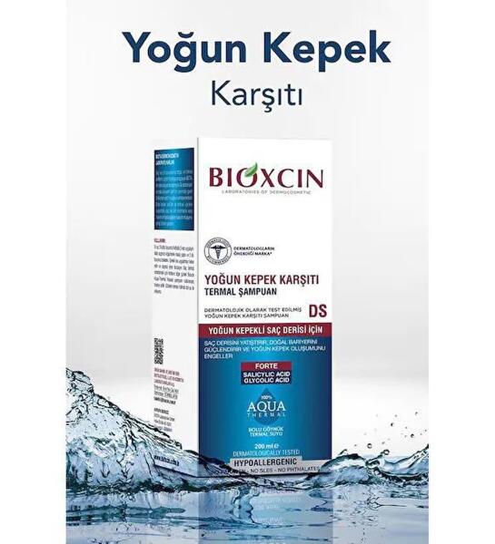 Bioxcin Aqua Thermal DS Yoğun Kepeğe Karşı Sülfatsız Şampuan 200 ml - 3