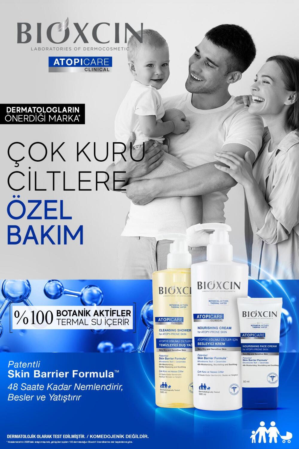 Bioxcin Atopicare Atopiye Eğilimli Ciltler için Besleyici Krem 500 ml - 10