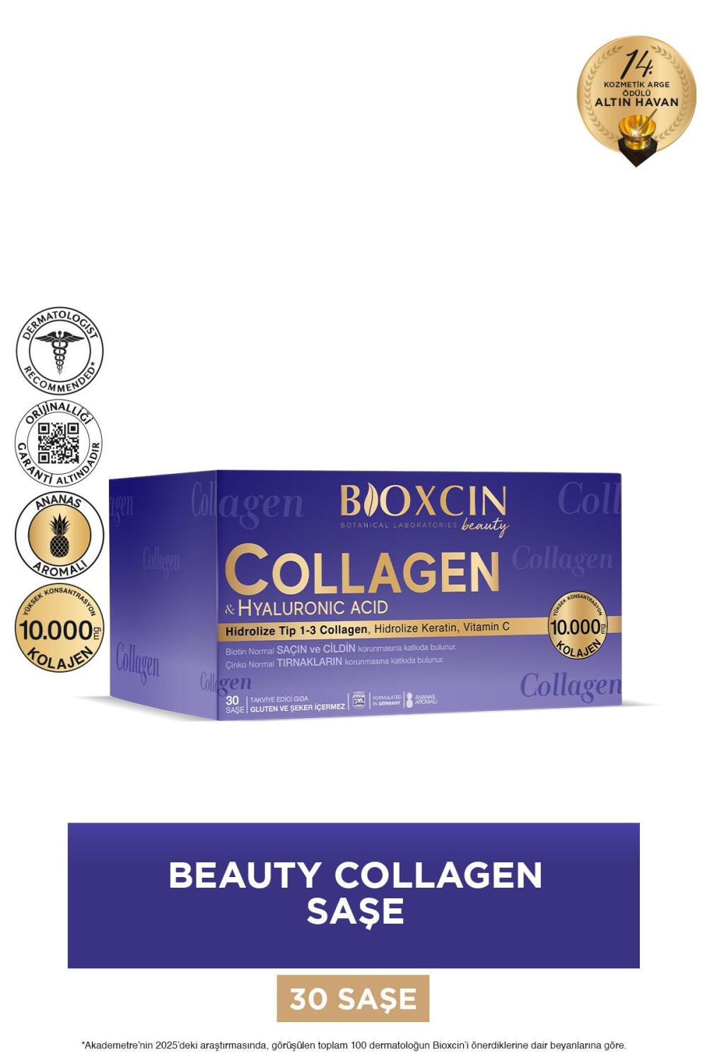 Bioxcin Beauty Collagen Hyaluronic Acid 30 Saşe - 1