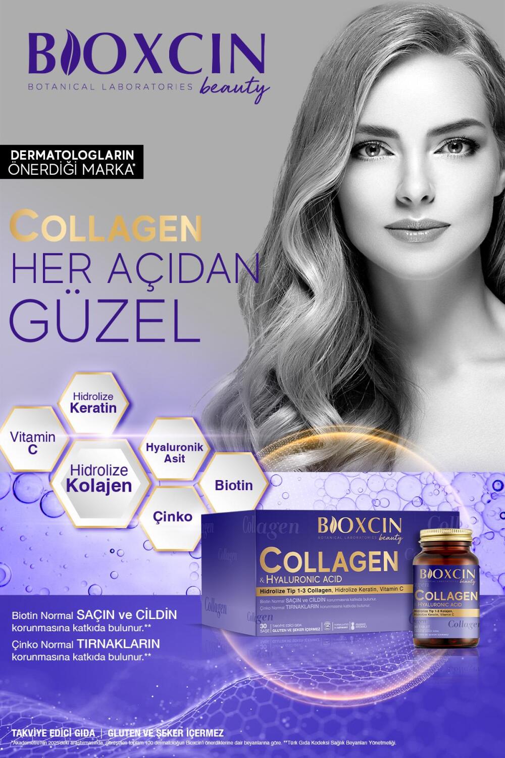 Bioxcin Beauty Collagen Hyaluronic Acid 30 Saşe - 14