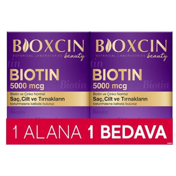 Bioxcin Biotin 5000 mcg 30 Tablet 2 Adet - BİOXCİN