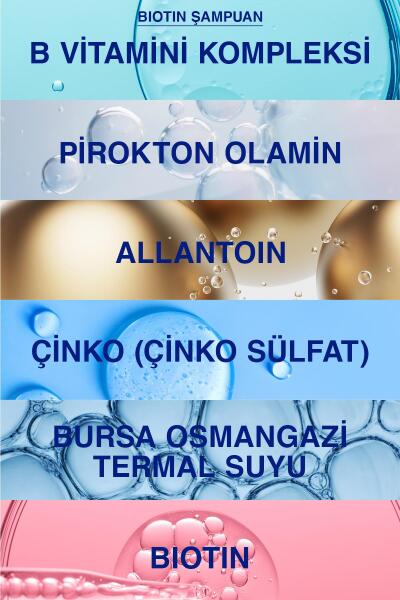 Bioxcin Biotin 5000 mg 60 Tablet + Biotin Şampuan 300 ml - 9