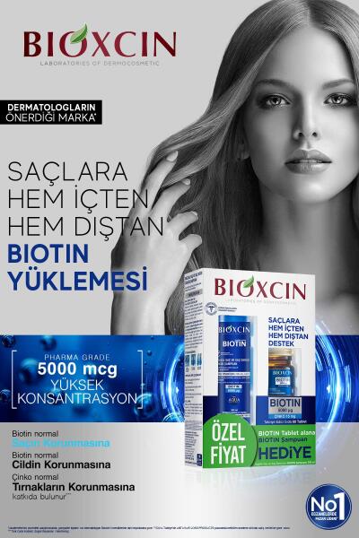 Bioxcin Biotin 5000 mg 60 Tablet + Biotin Şampuan 300 ml - 12