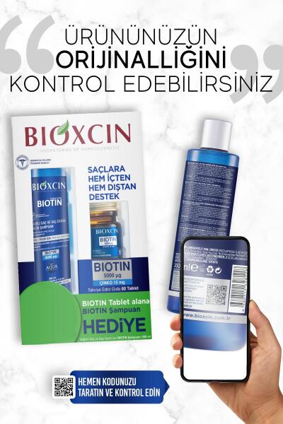 Bioxcin Biotin 5000 mg 60 Tablet + Biotin Şampuan 300 ml - 11