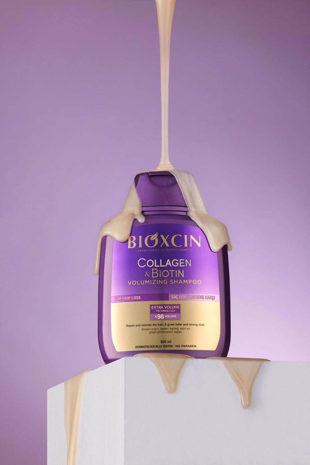 Bioxcin Collagen ve Biotin Hacim Veren Şampuan 3x300 ml - 3