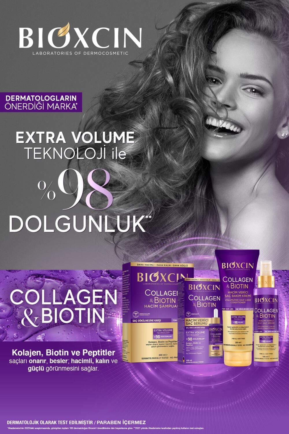 Bioxcin Collagen ve Biotin Hacim Veren Şampuan 3x300 ml - 6