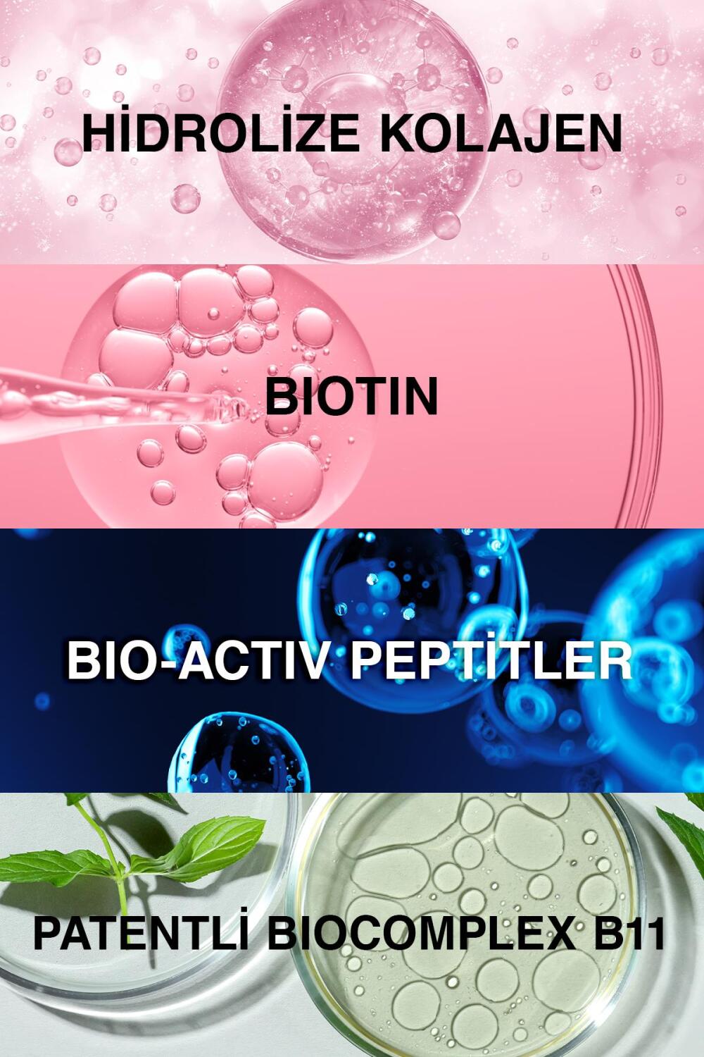 Bioxcin Collagen ve Biotin Hacim Veren Şampuan 3x300 ml - 9