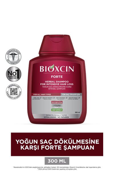 Bioxcin Forte Bitkisel Saç Dökülmesine Karşı Şampuan 300 ml - 5