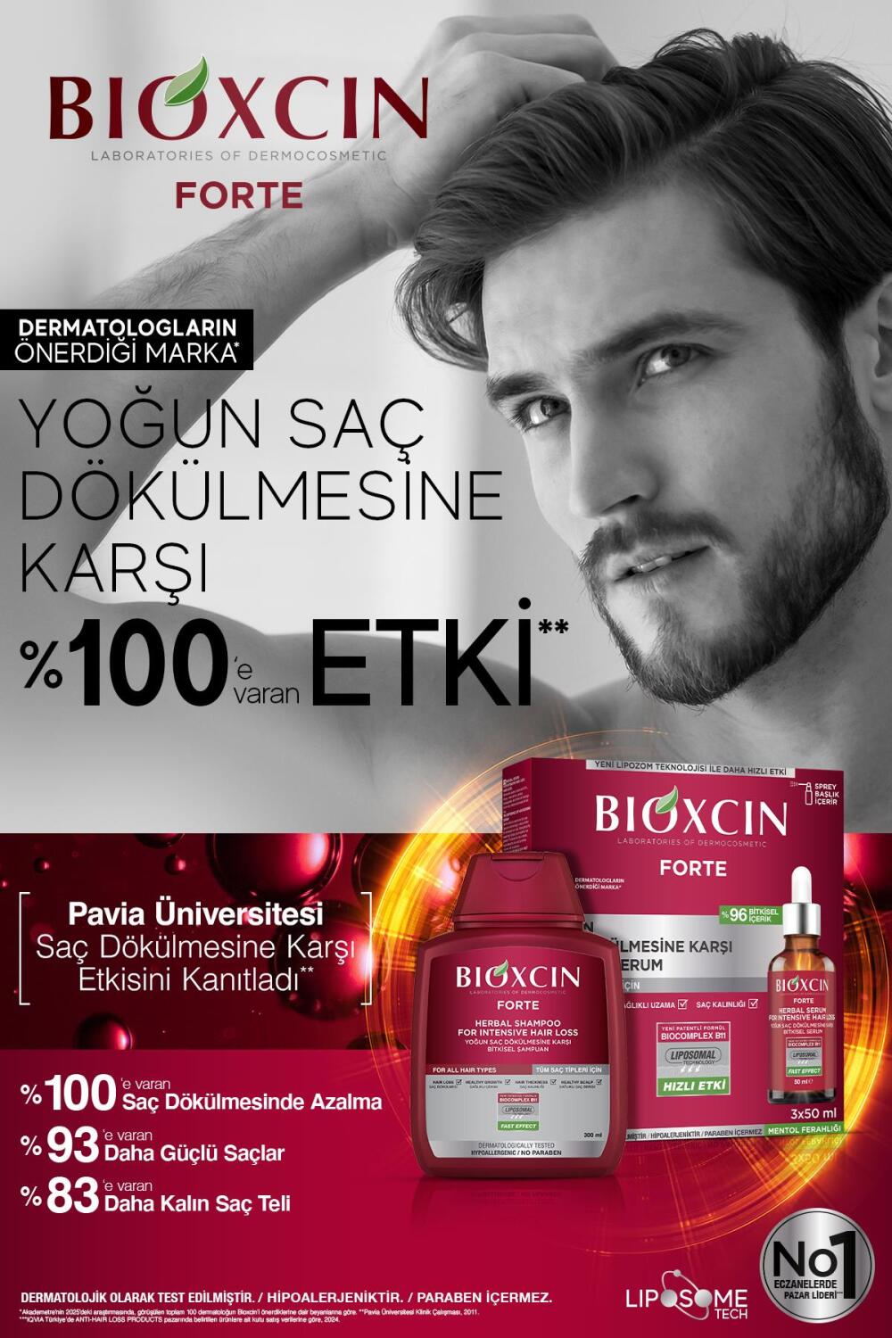 Bioxcin Forte Bitkisel Saç Dökülmesine Karşı Şampuan 300 ml - 11