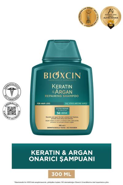 Bioxcin Keratin & Argan Onarıcı Şampuan 300 ml - 5