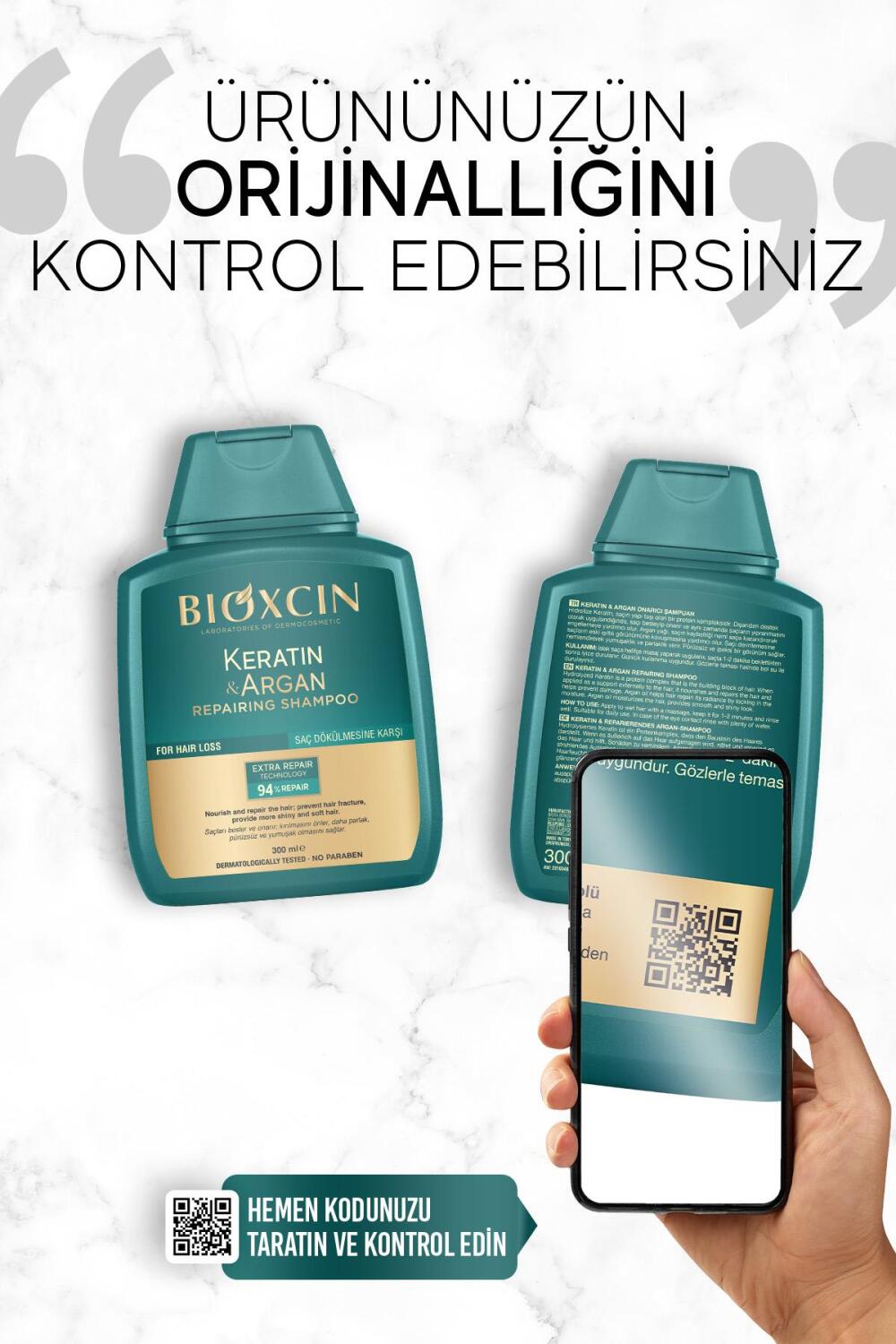 Bioxcin Keratin ve Argan Onarıcı Şampuan 300 ml 3 al 2 öde - 10