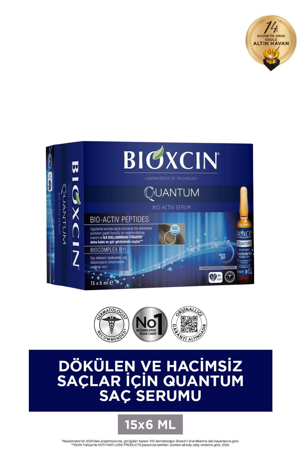 Bioxcin Quantum Bio-Activ 15x6 ml Saç Serumu - 1