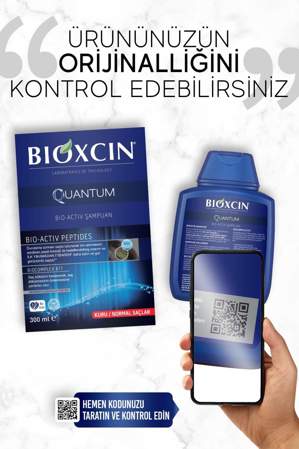 Bioxcin Quantum Kuru ve Normal Saçlar Hacim Veren Şampuan 3x300 ml - 9