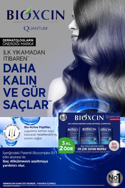 Bioxcin Quantum Kuru ve Normal Saçlar Hacim Veren Şampuan 3x300 ml - 8