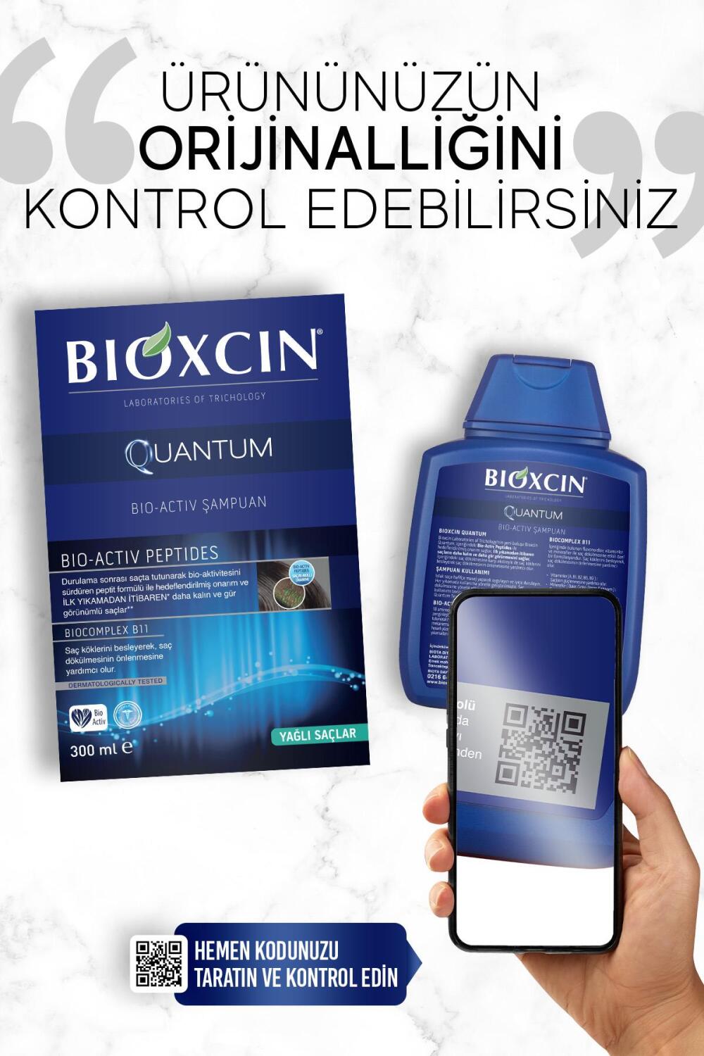 Bioxcin Quantum Yağlı Saçlar Hacim Veren Şampuan 3x300 ml - 9